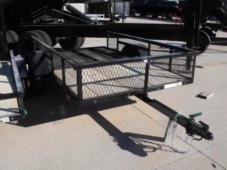 m NewUtility Trailer 5 X 8 Ramp Mesh Sides