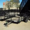 m4 New Utility Trailer 5 x 8 Ramp Mesh Sides