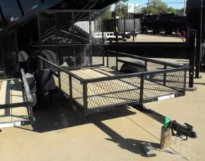 New Utility Trailer 5 x 8 Ramp Mesh Sides